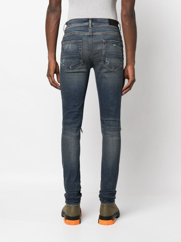 Blue Mx1 Ultra Suede Skinny Jeans