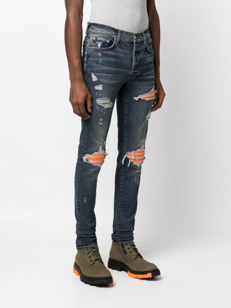 Blue Mx1 Ultra Suede Skinny Jeans