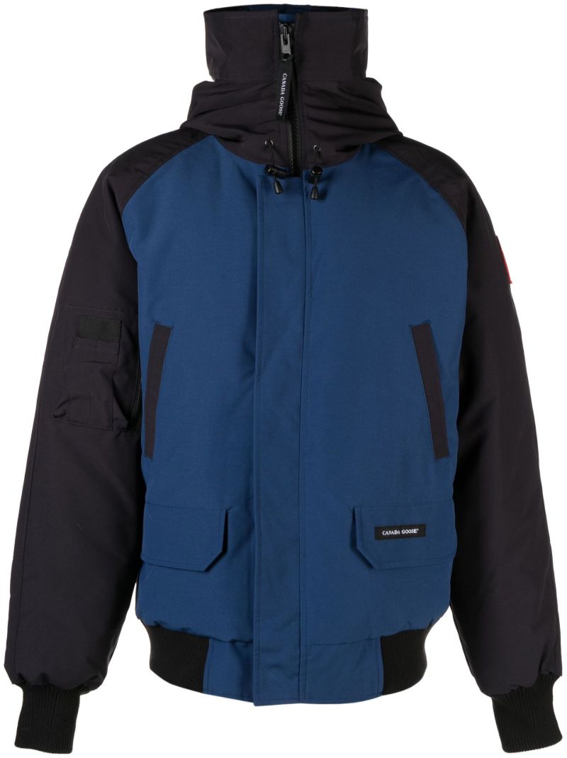 Blue Chilliwack High Neck Bomber Jacket
