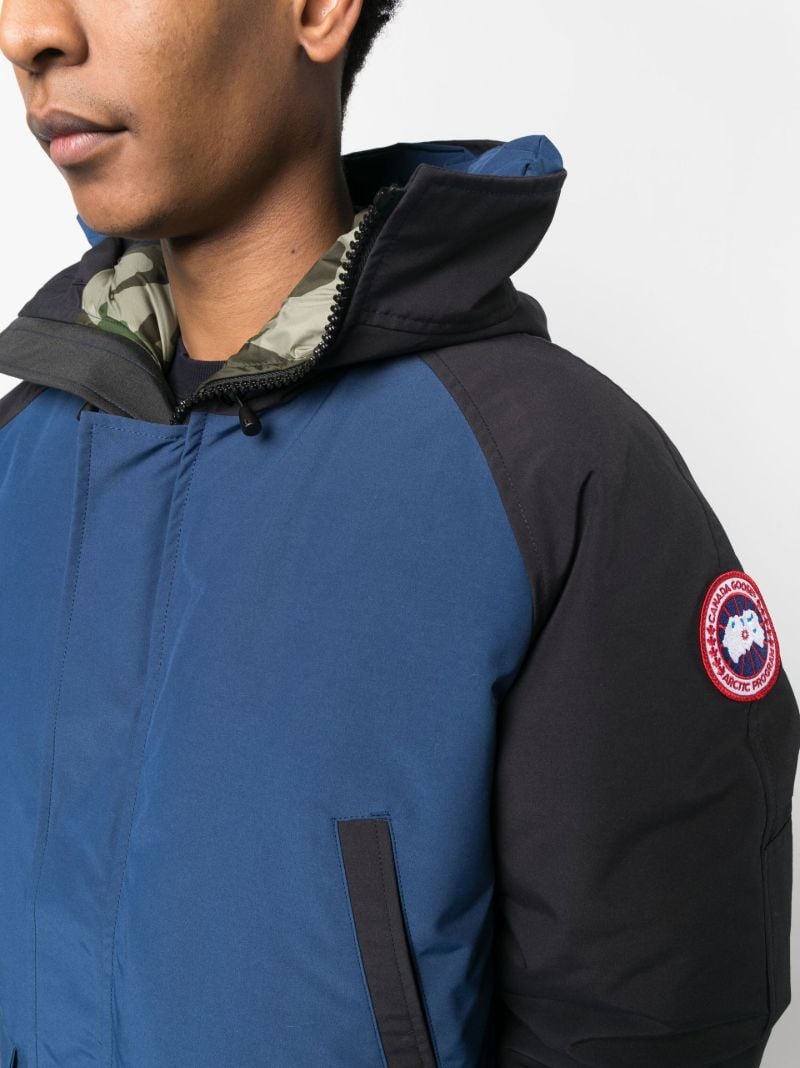 Blue Chilliwack High Neck Bomber Jacket