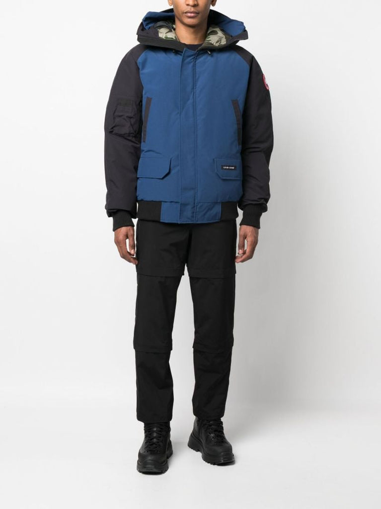 Blue Chilliwack High Neck Bomber Jacket