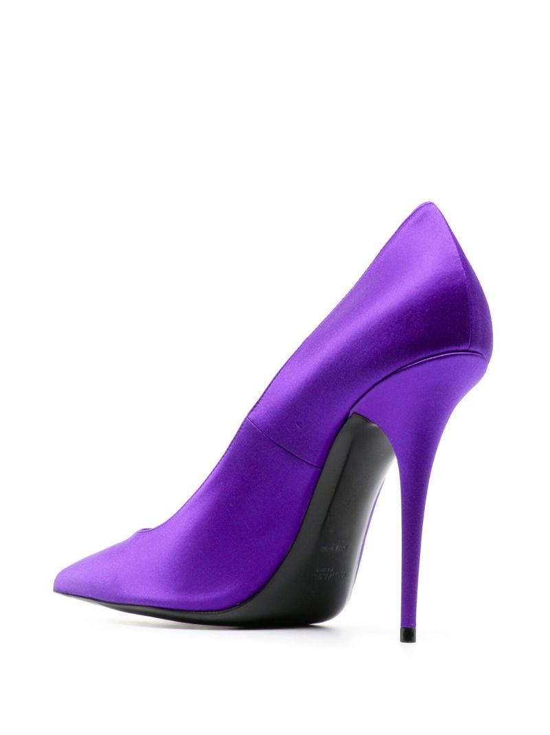 Purple Marilyn 110 Satin Pumps