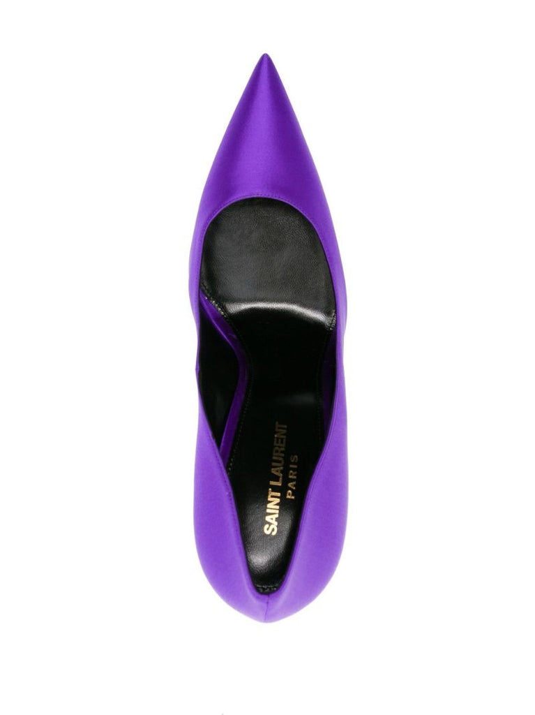 Purple Marilyn 110 Satin Pumps