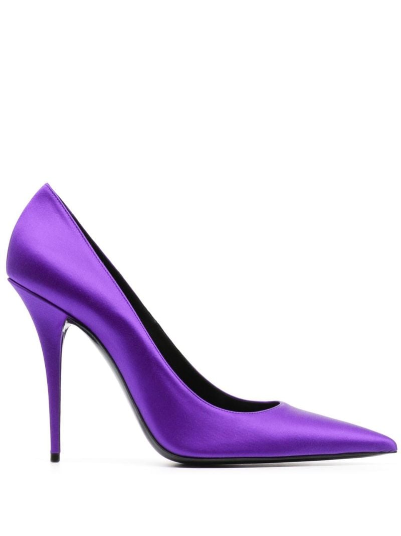 Purple Marilyn 110 Satin Pumps