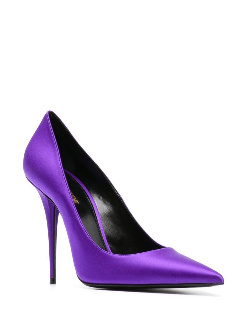 Purple Marilyn 110 Satin Pumps