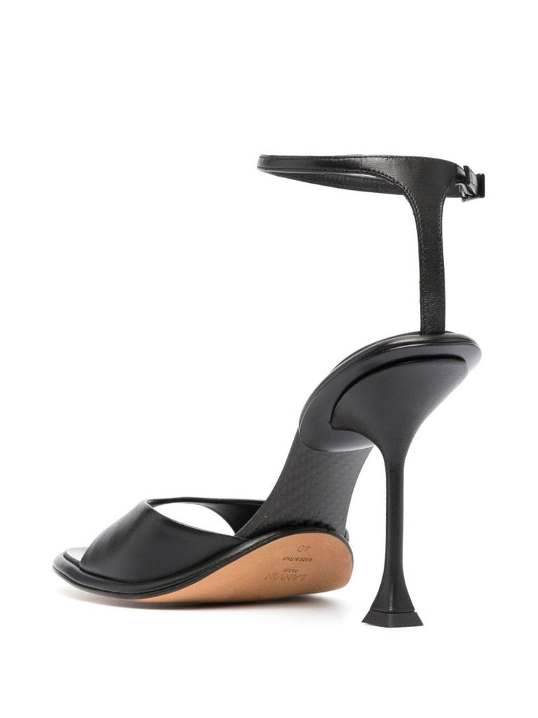 Black Straplight 110 Leather Sandals
