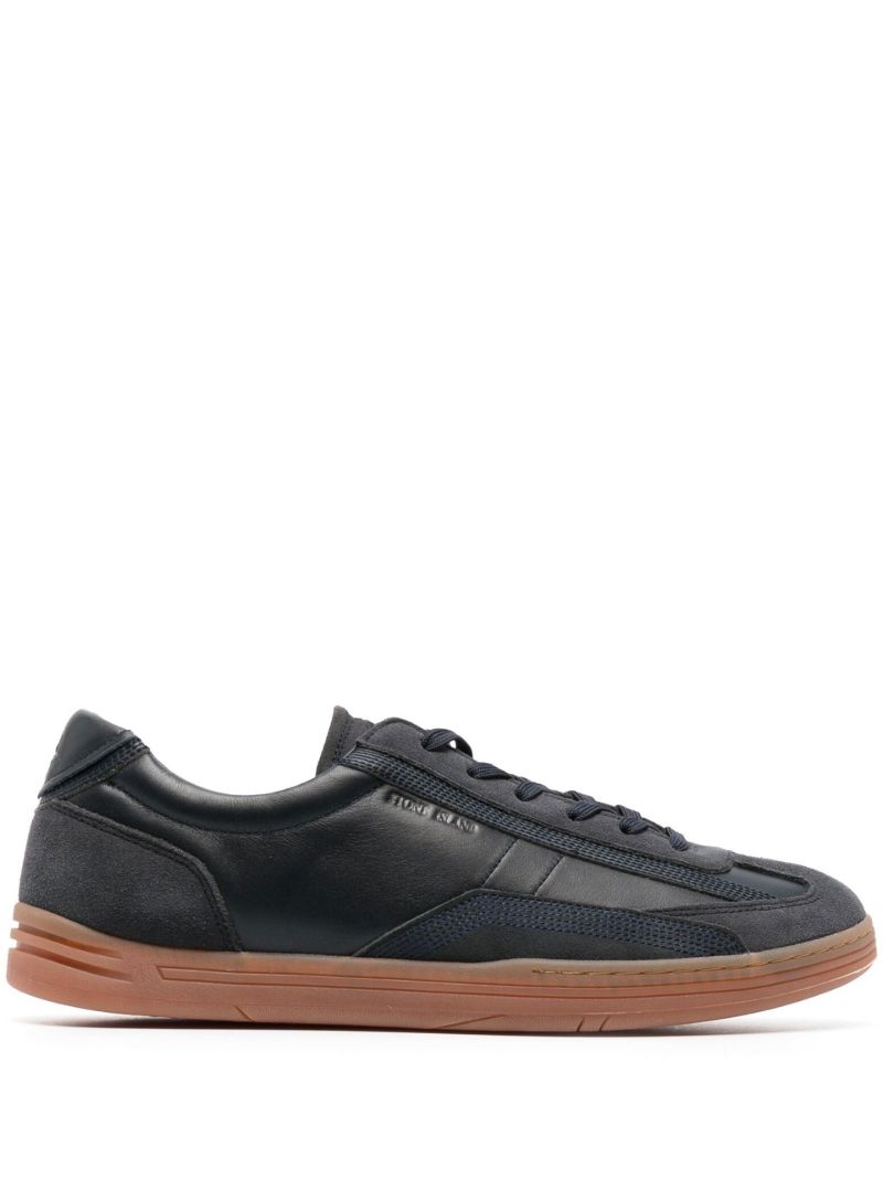 Blue S0101 Leather Sneakers