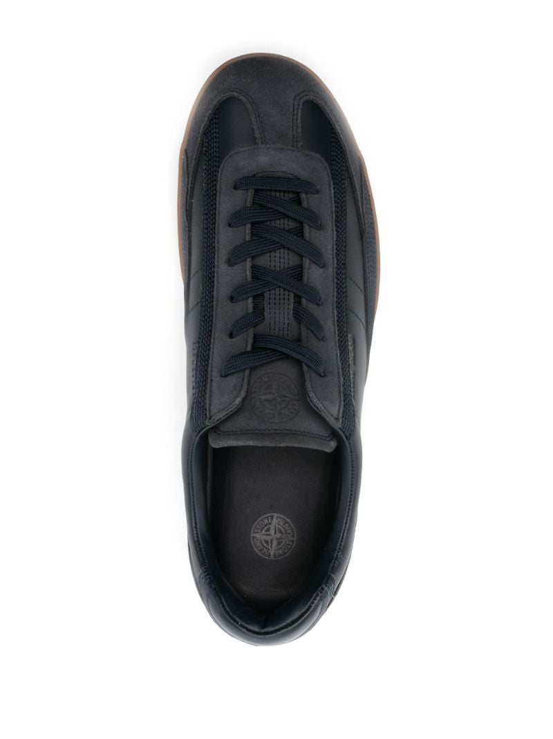 Blue S0101 Leather Sneakers