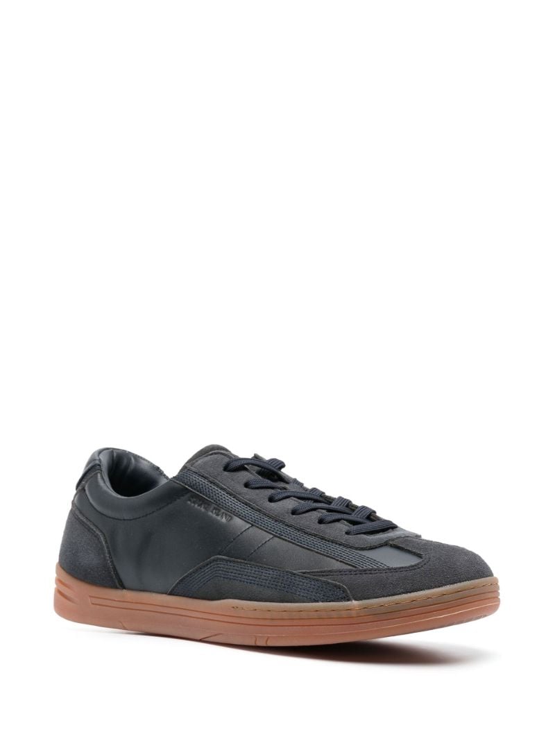 Blue S0101 Leather Sneakers