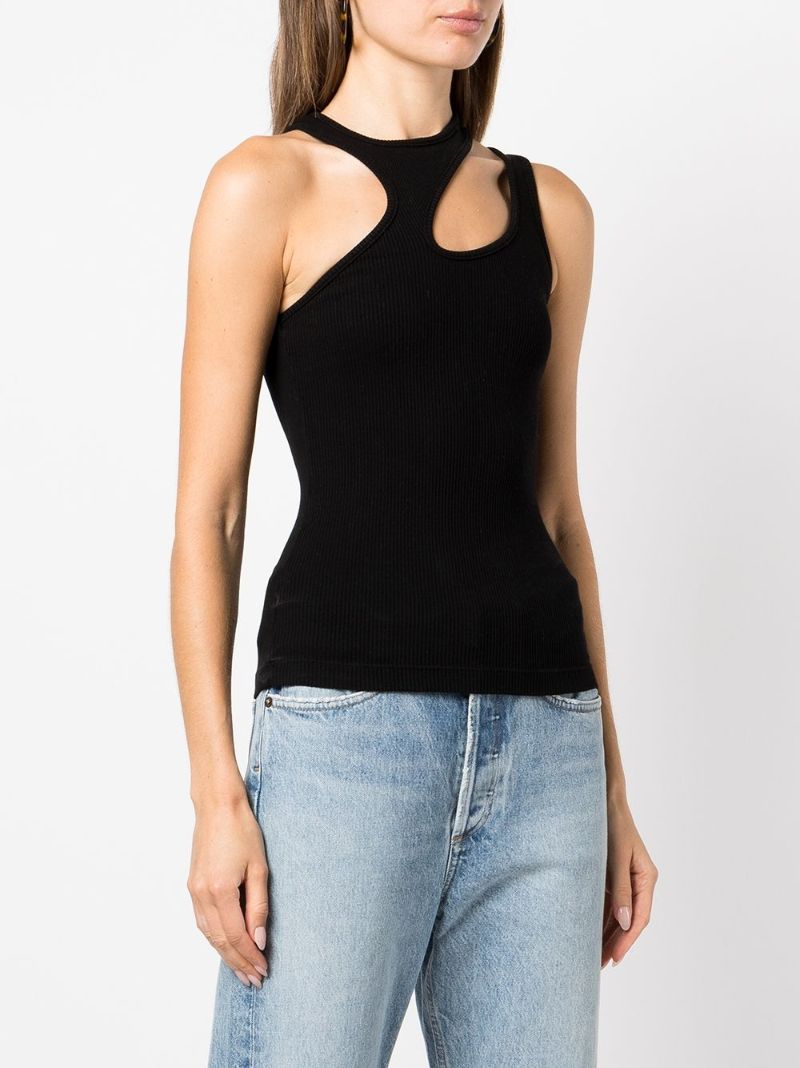Black Athena Asymmetric Vest Top