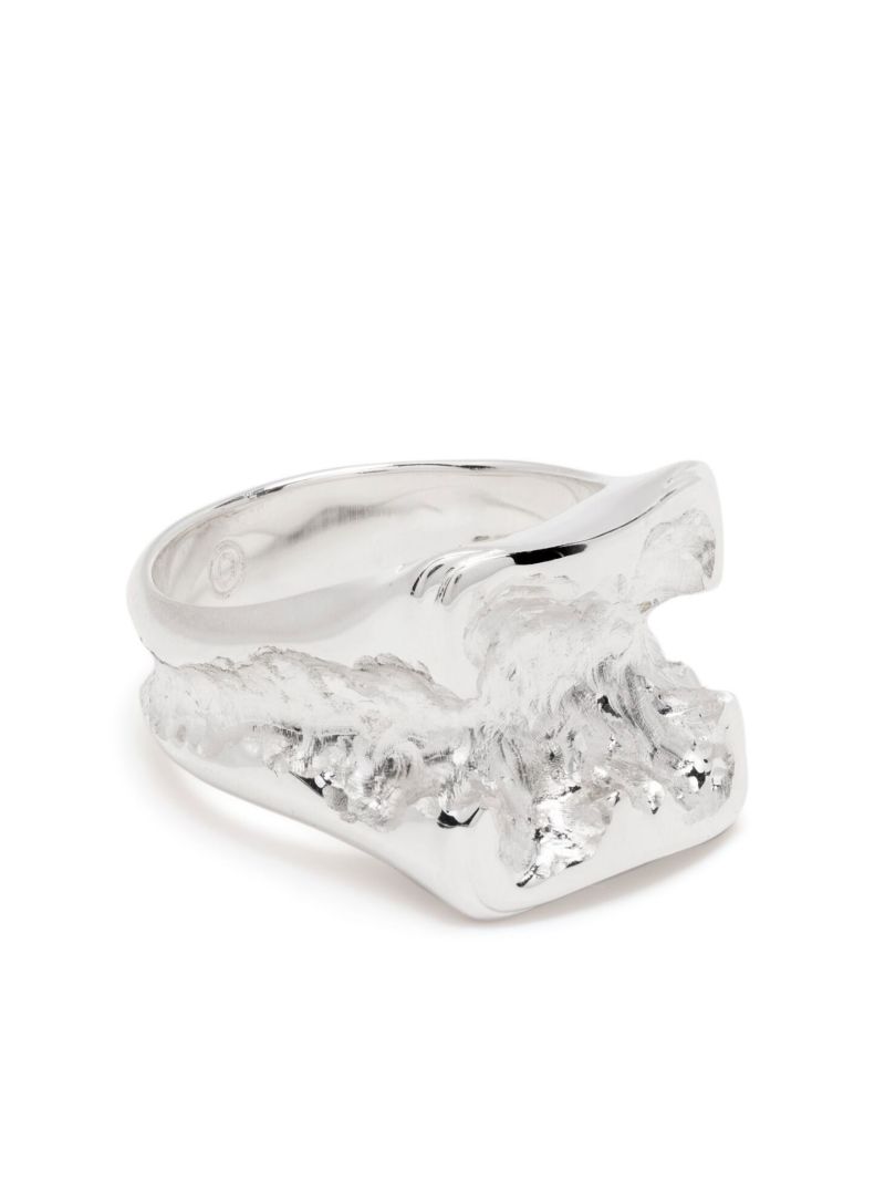Sterling Silver Snap Square Ring
