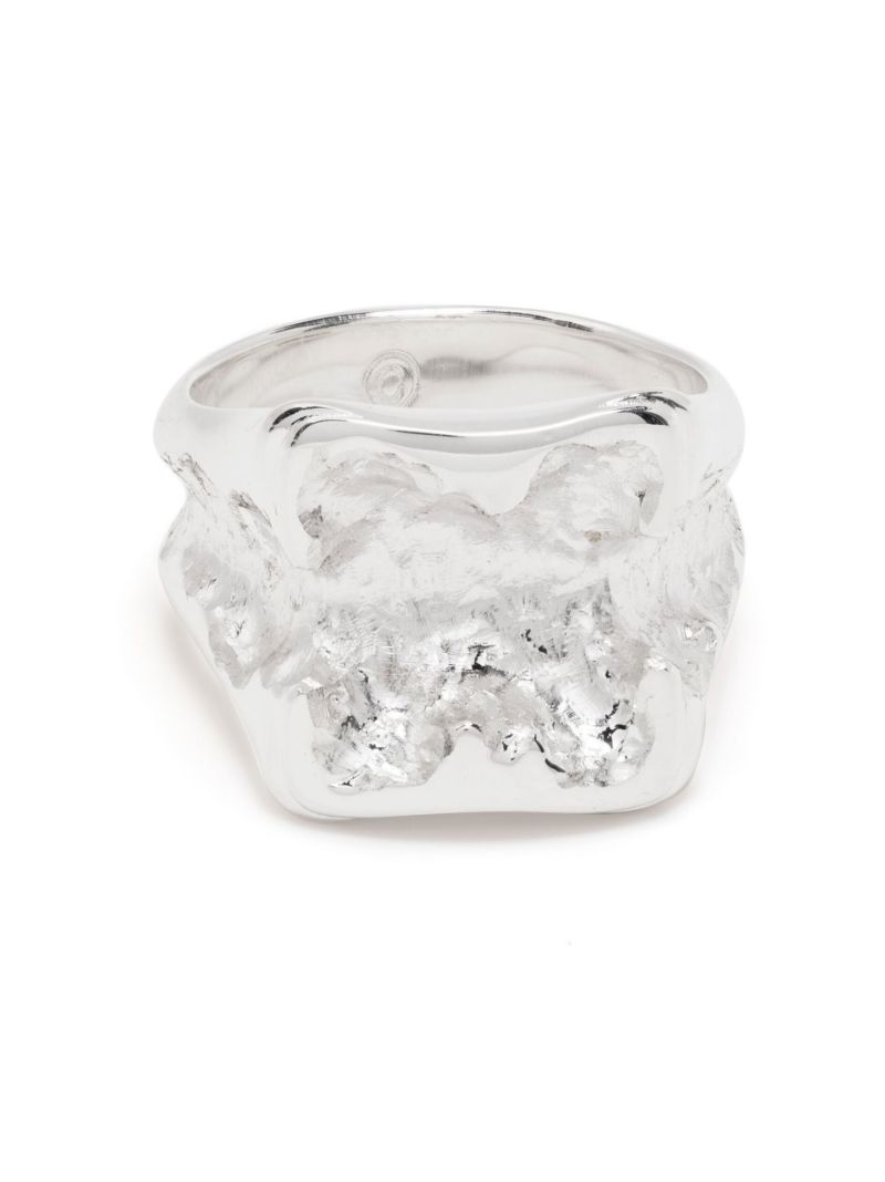 Sterling Silver Snap Square Ring