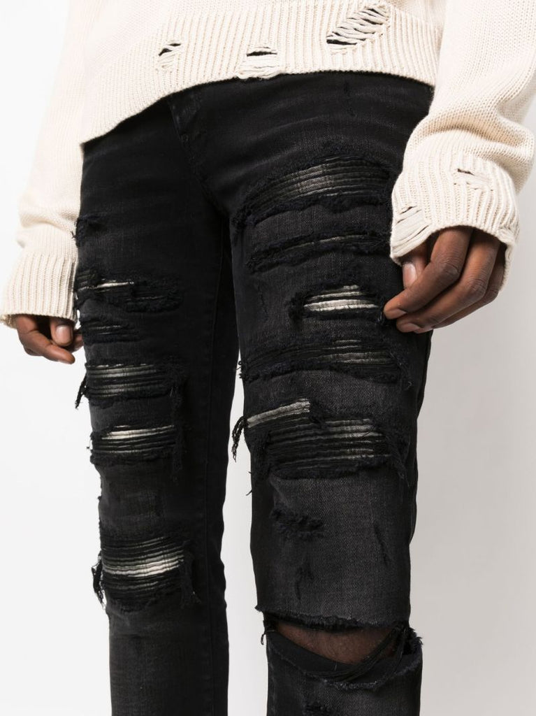 Black Mx1 Thrasher Skinny Jeans