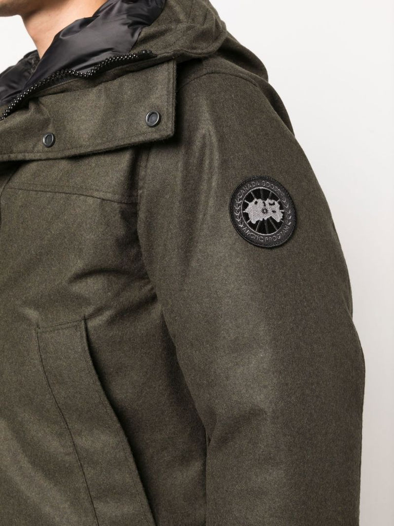 Green Langford Hooded Coat