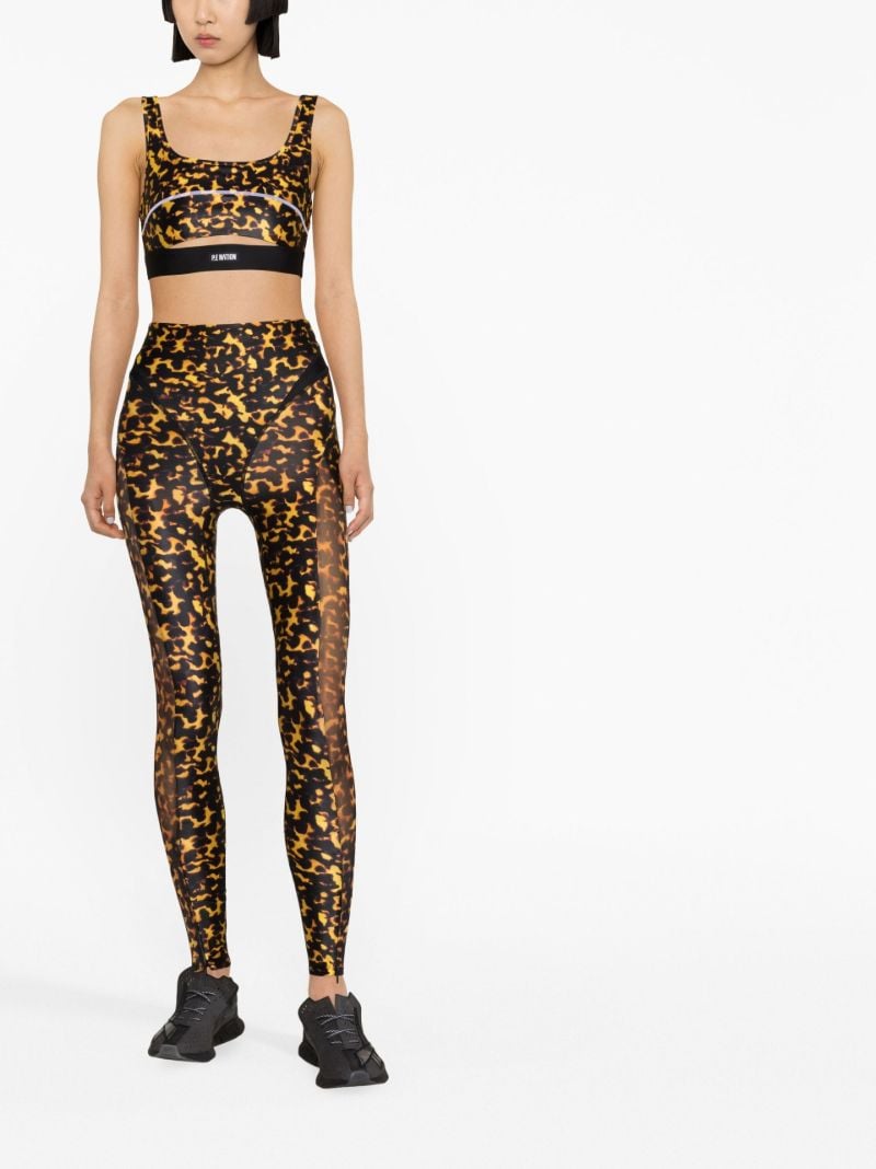 Black Dignity Tortoiseshell Print Yoga Leggings