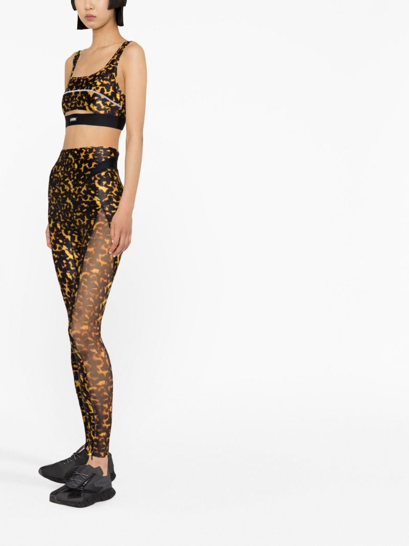 Black Dignity Tortoiseshell Print Yoga Leggings