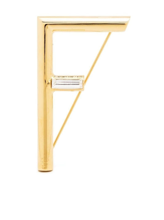 Gold-tone Fendi First Brooch