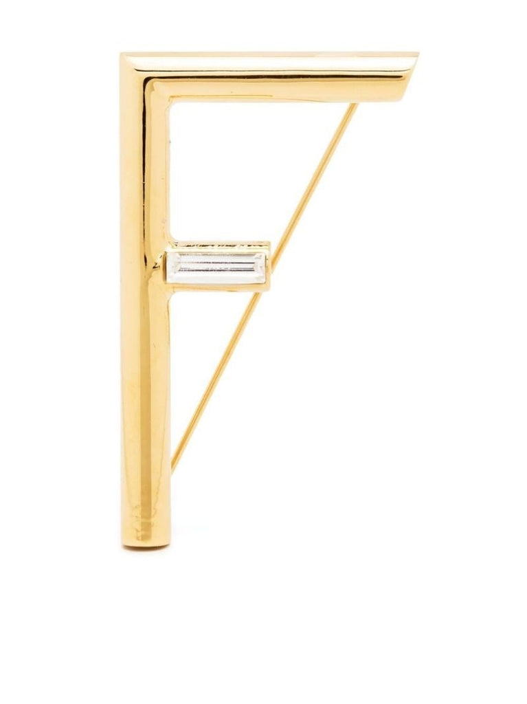 Gold-tone Fendi First Brooch