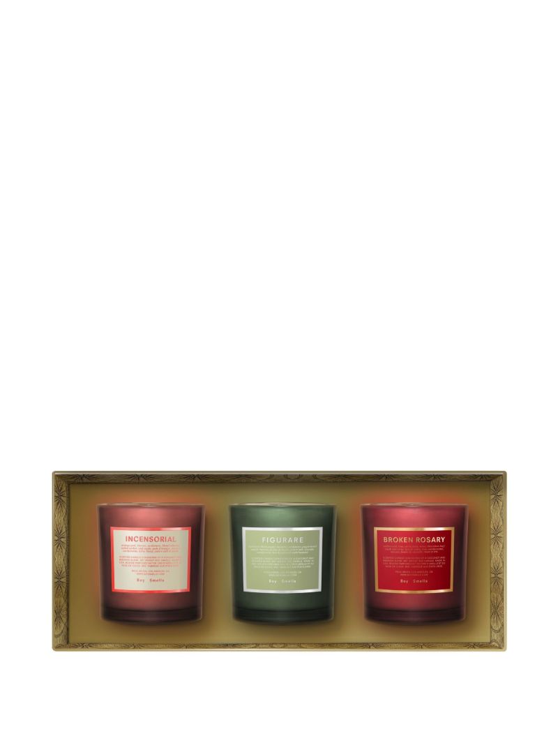 Red Holiday Votive Trio Candle Set