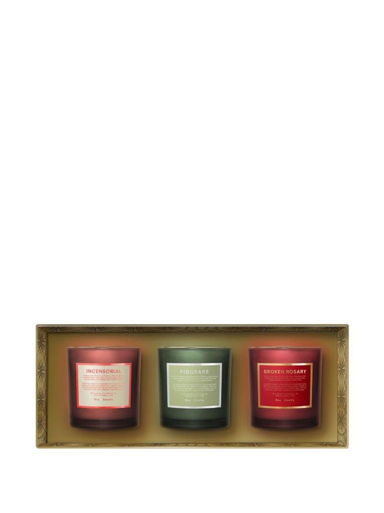 Red Holiday Votive Trio Candle Set