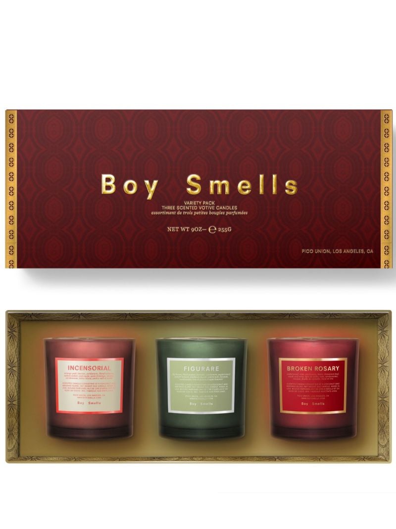 Red Holiday Votive Trio Candle Set