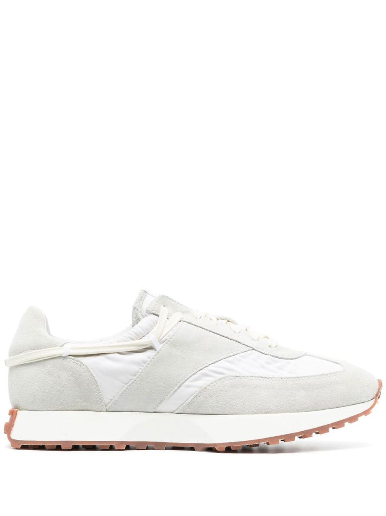 White Runner Suede Sneakers