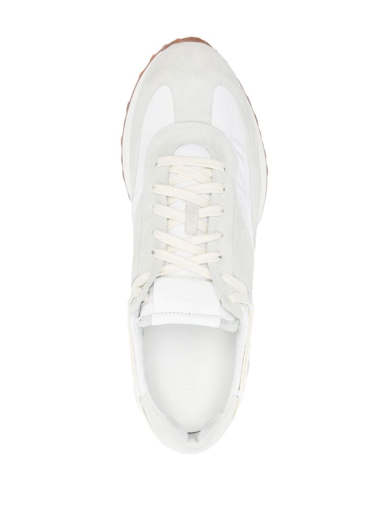 White Runner Suede Sneakers