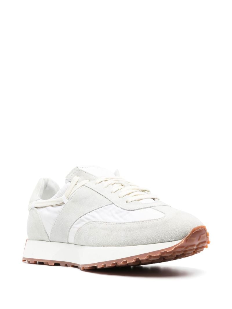 White Runner Suede Sneakers