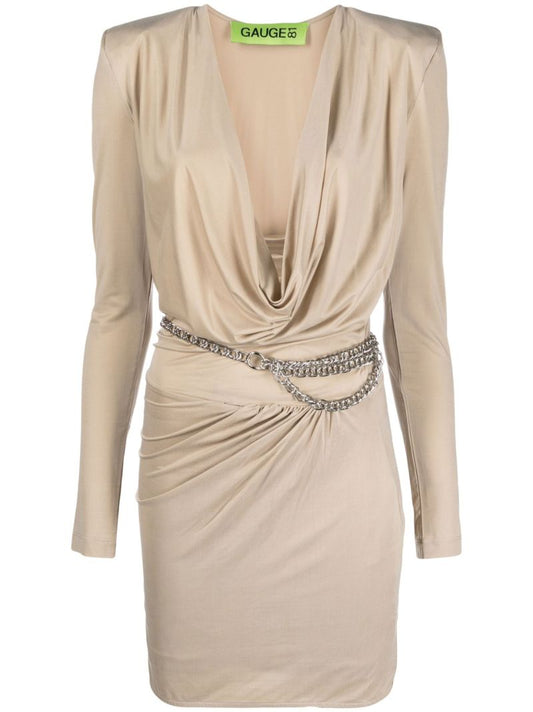 Neutral Orsa Mini Dress