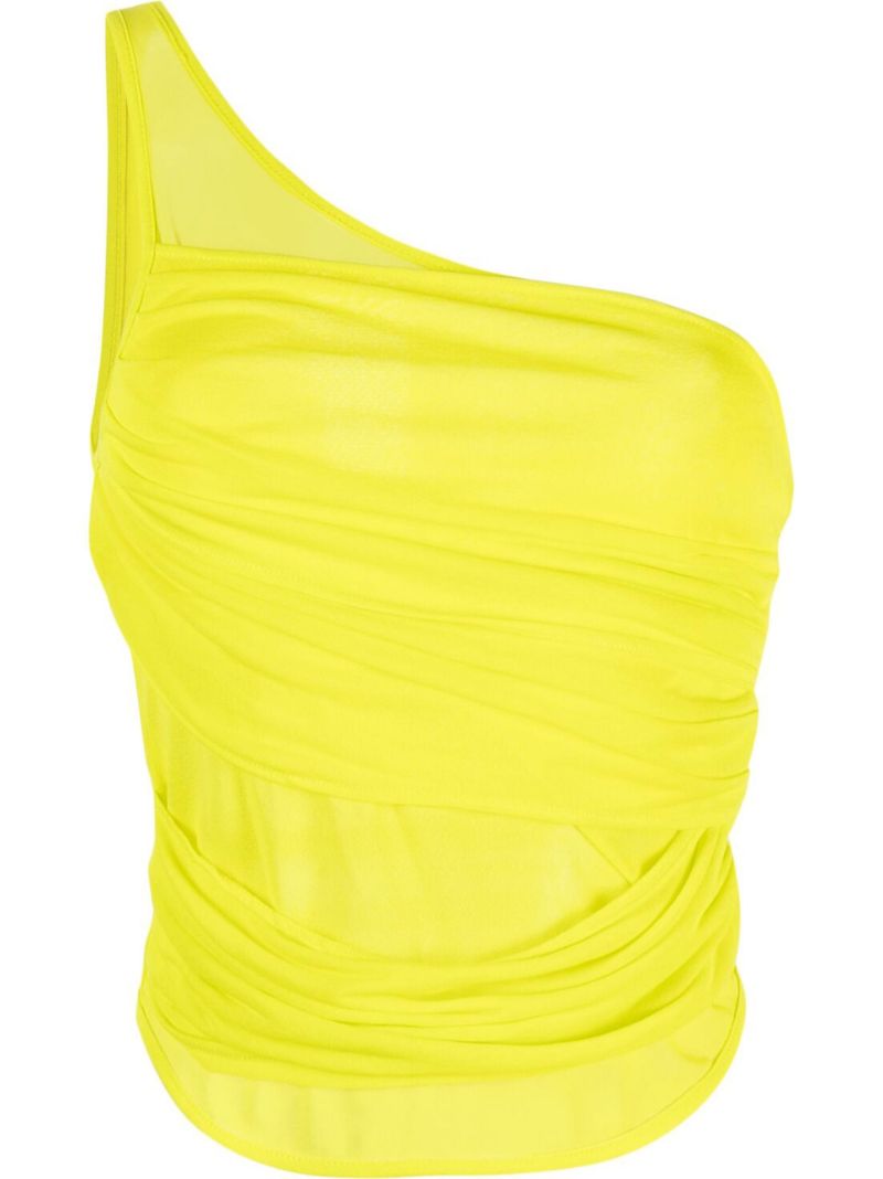 Green Saray One-shoulder Top