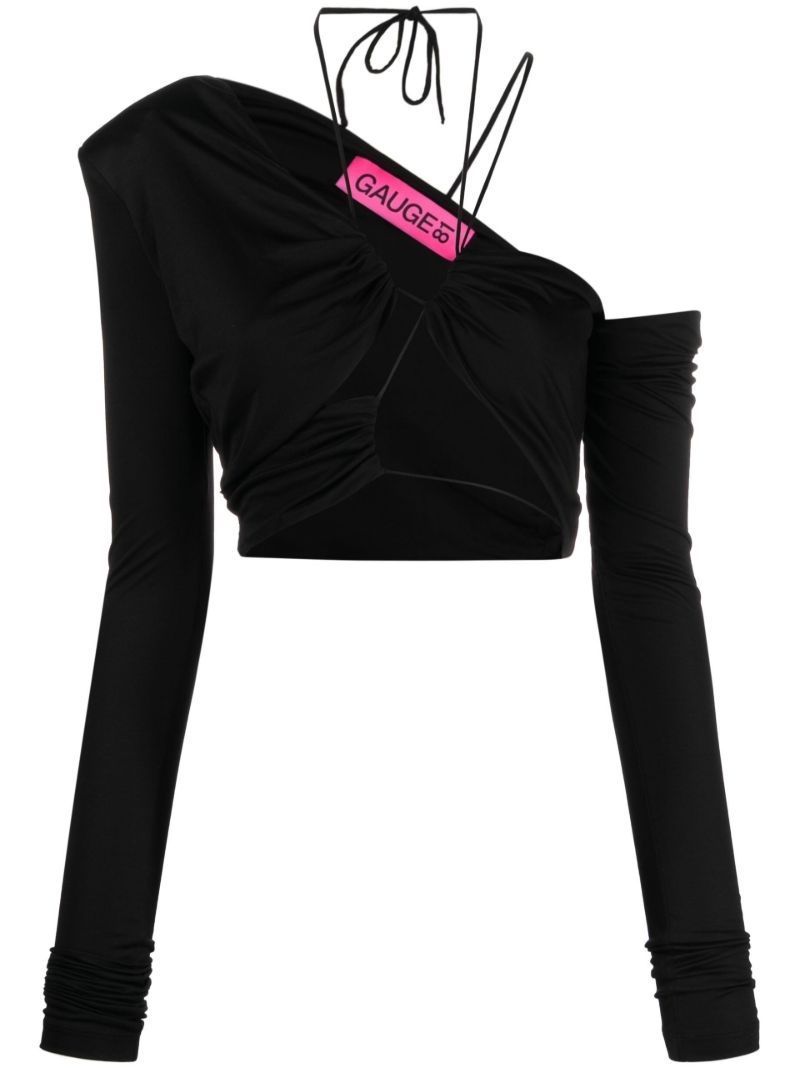 Black Itea One-shoulder Top