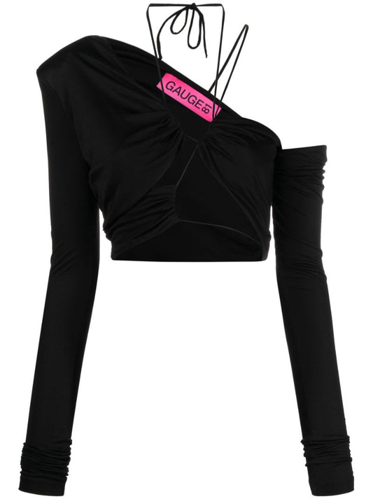 Black Itea One-shoulder Top