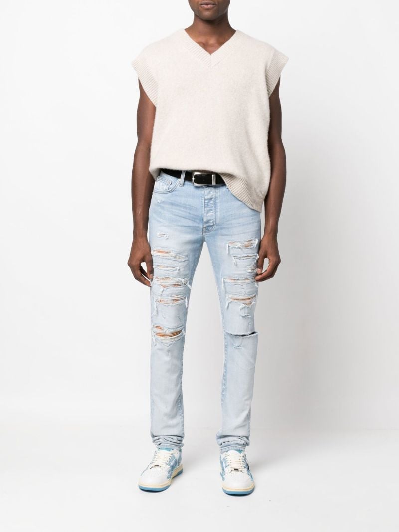 Blue Mx1 Thrasher Skinny Jeans