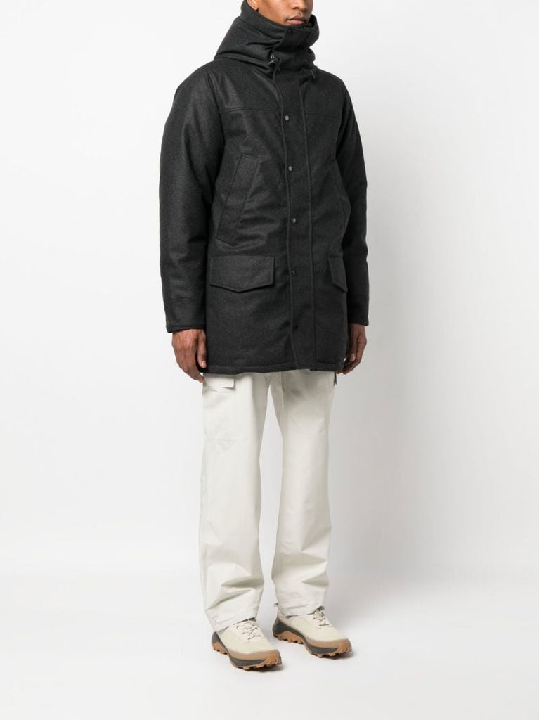 Grey Langford Hooded Coat