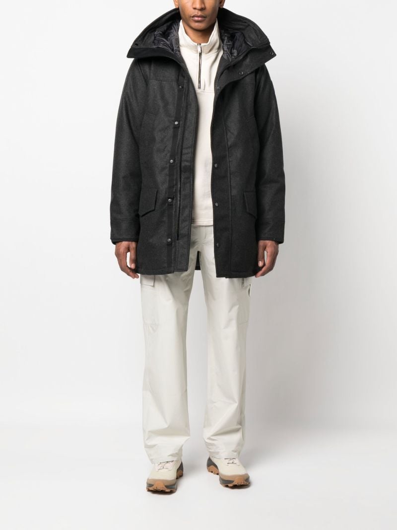 Grey Langford Hooded Coat