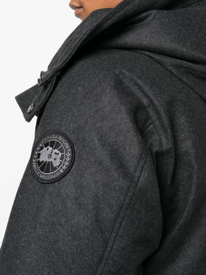 Grey Langford Hooded Coat
