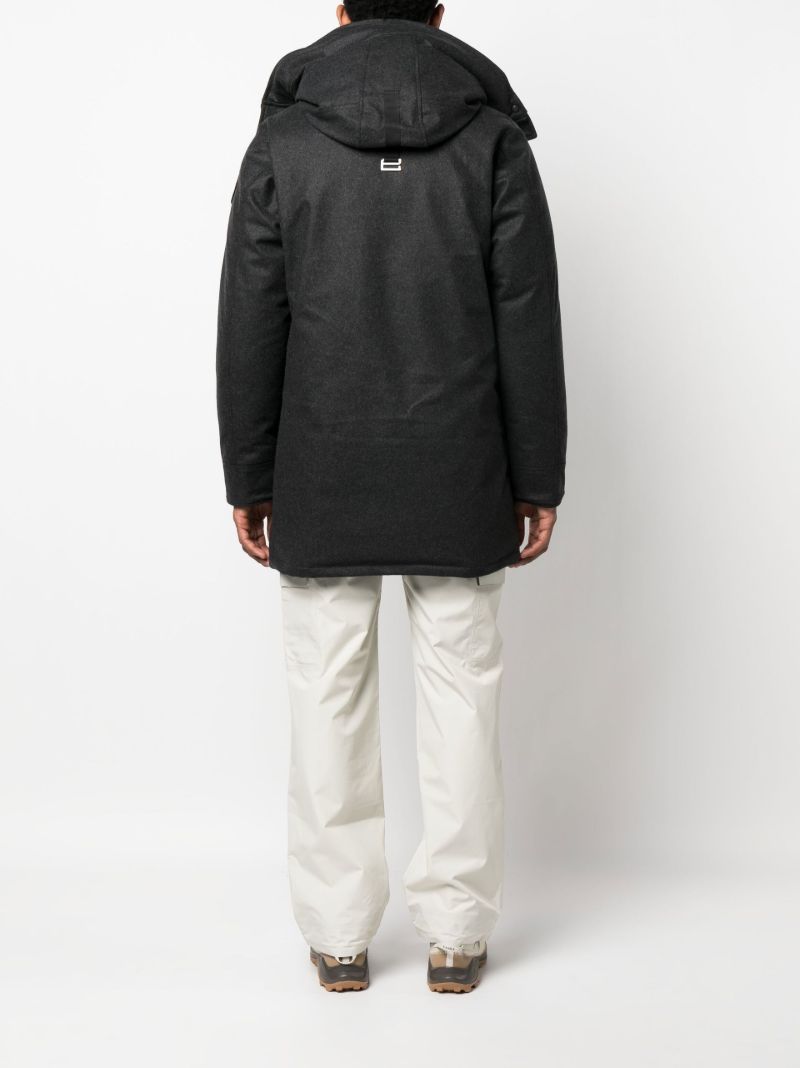 Grey Langford Hooded Coat