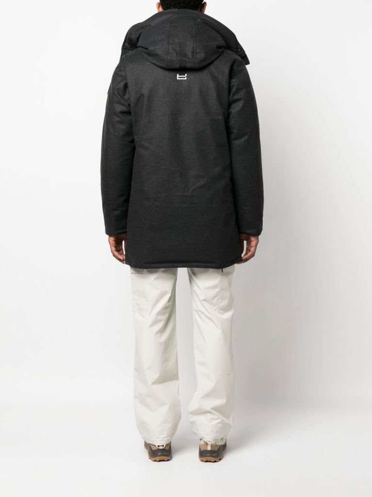Grey Langford Hooded Coat