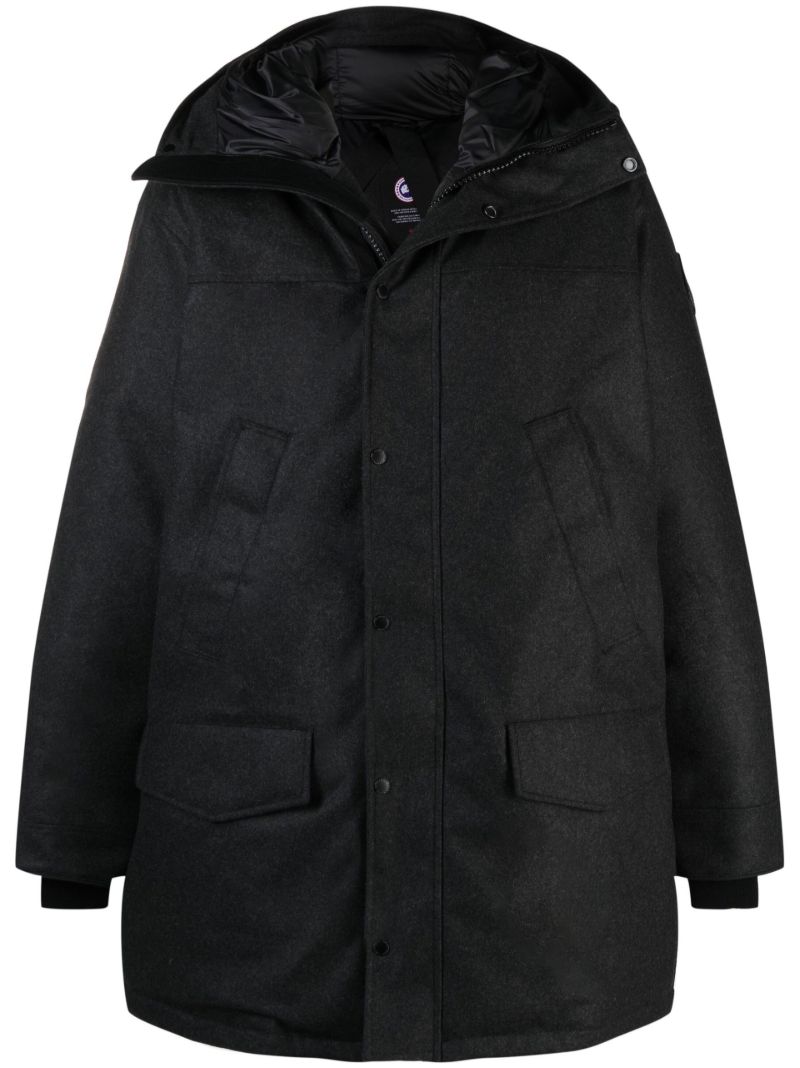 Grey Langford Hooded Coat