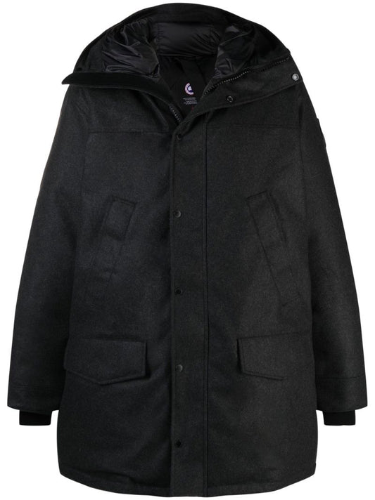 Grey Langford Hooded Coat