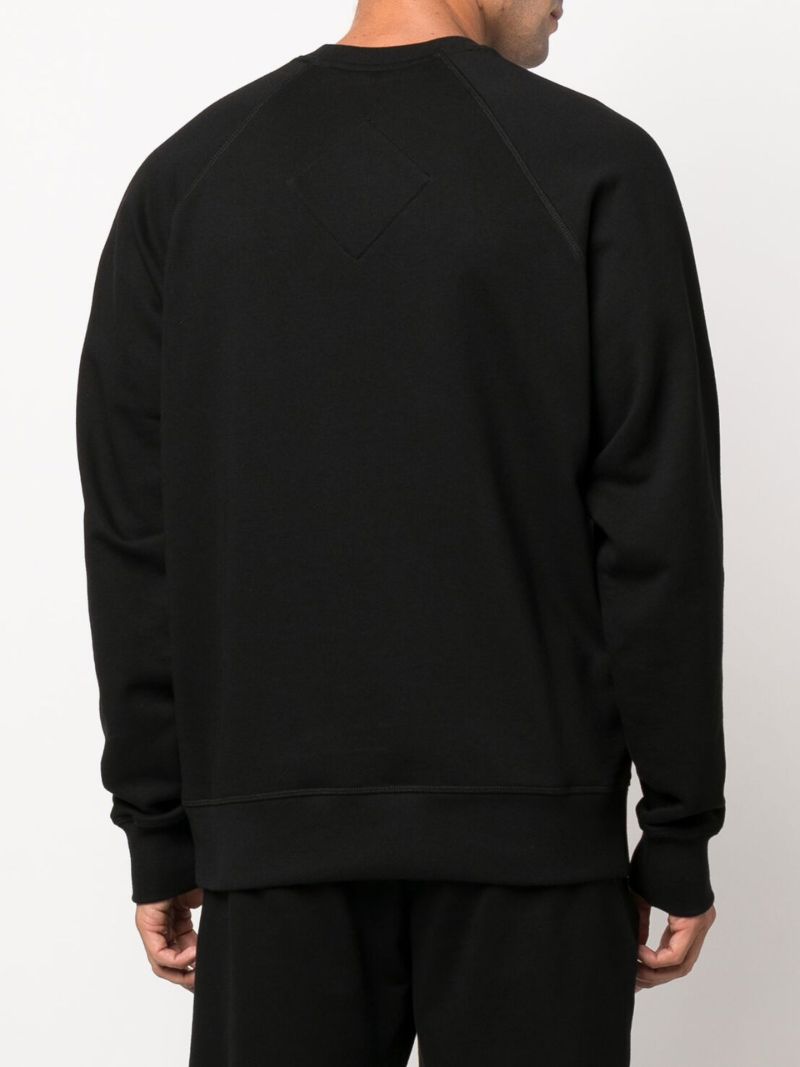 Black Huron Cotton Sweatshirt