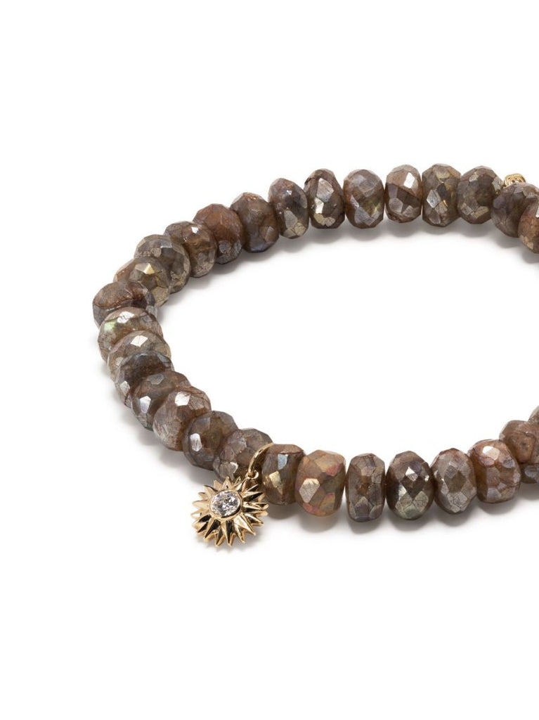 14k Yellow Gold Labradorite Beaded Bracelet