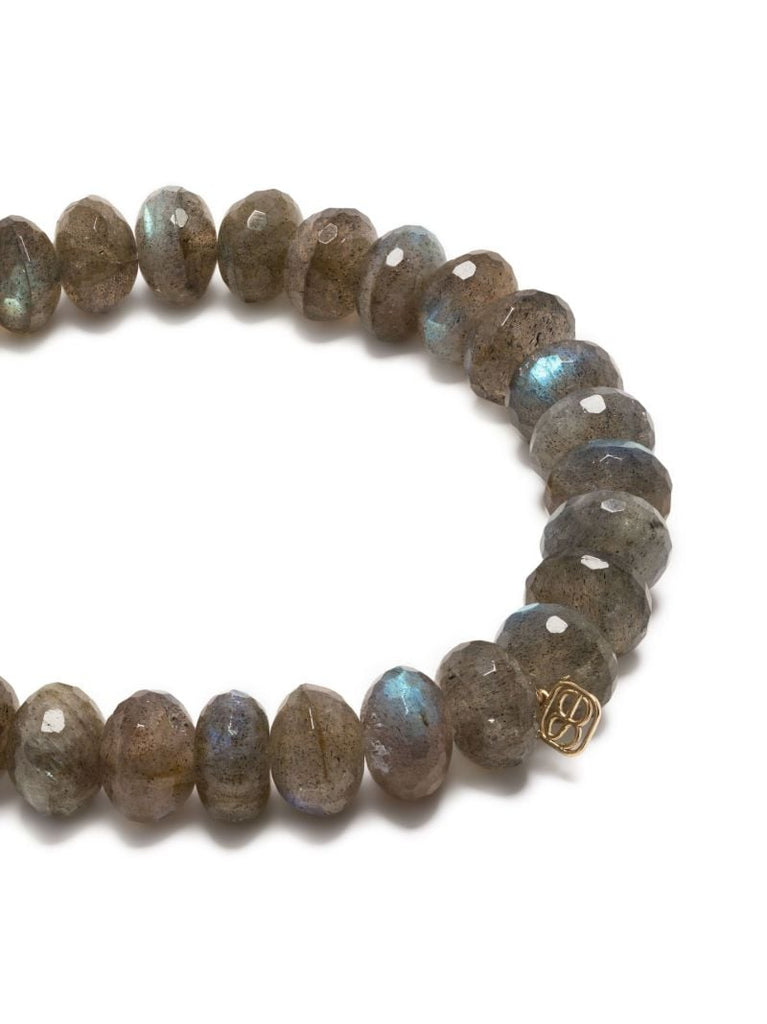 14k Yellow Gold Labradorite Beaded Bracelet
