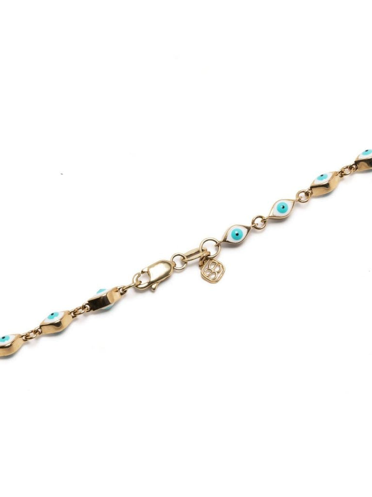 14k Yellow Gold Evil Eye Necklace
