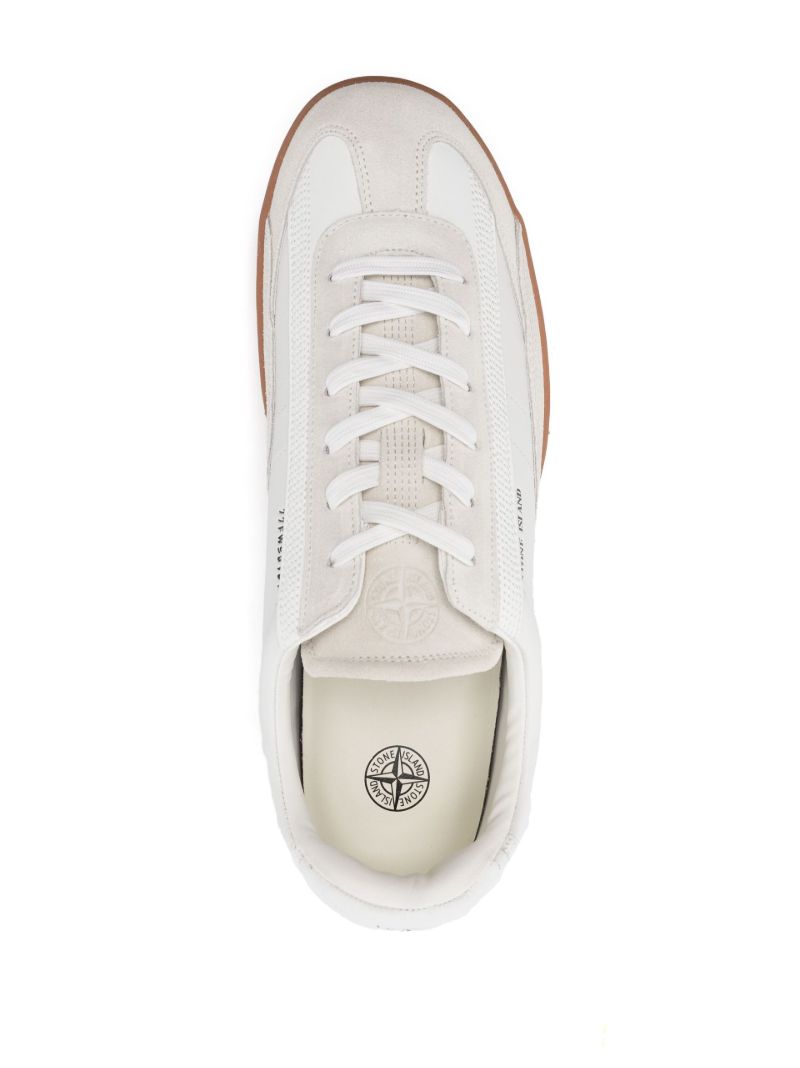 White Leather Low-top Sneakers