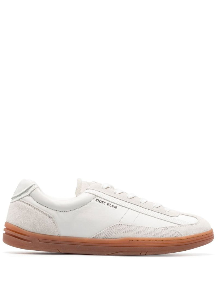White Leather Low-top Sneakers