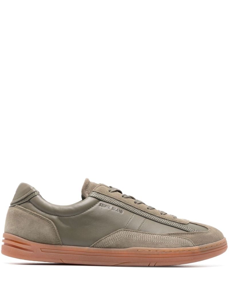 Grey Panelled Low-top Sneakers