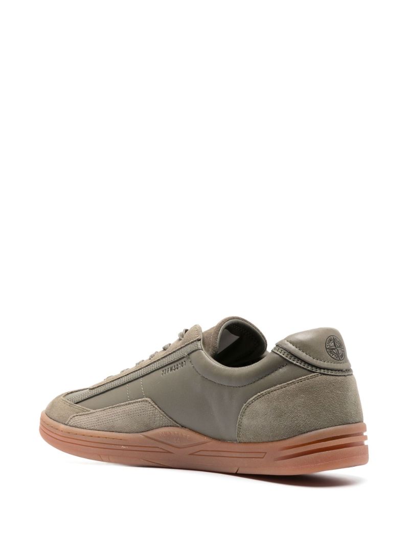 Grey Panelled Low-top Sneakers