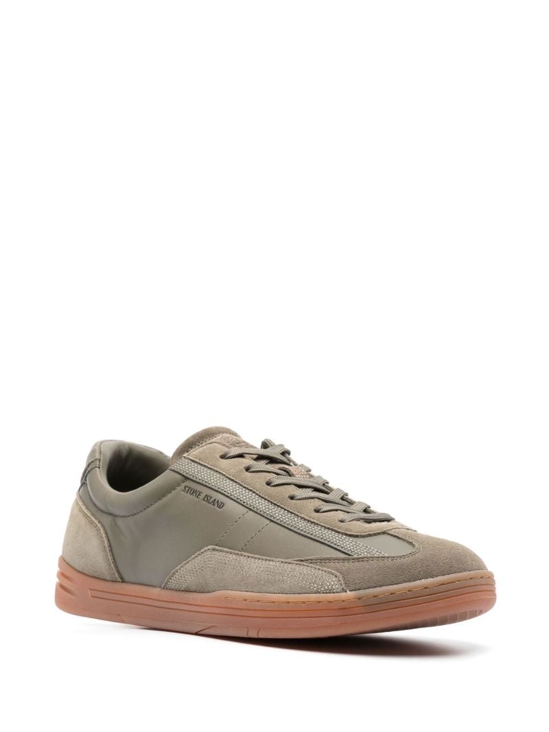 Grey Panelled Low-top Sneakers