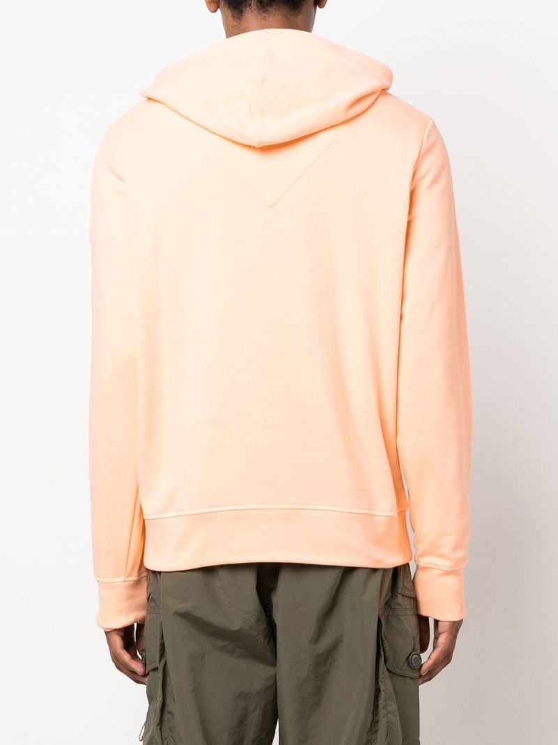 Orange Huron Cotton Hoodie